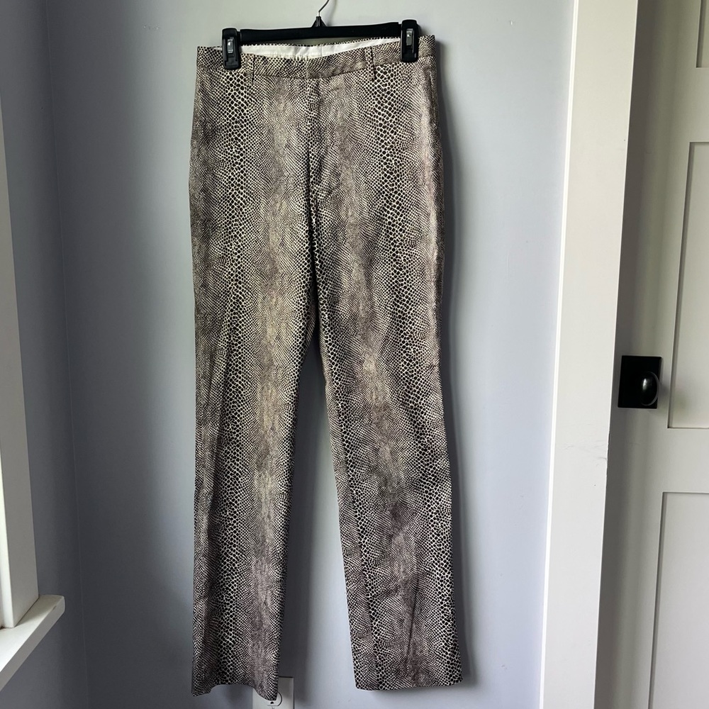 VERTIGO PARIS SNAKESKIN PRINT PANTS